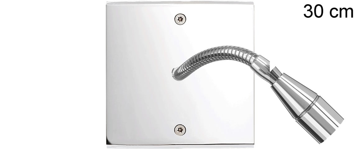 MODELEC - Façade Confidence Laiton Chrome Simple Liseuse Fine 30