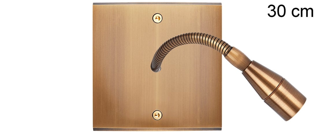 MODELEC - Façade Confidence Laiton Vieux Bronze Simple Liseuse Fine 30