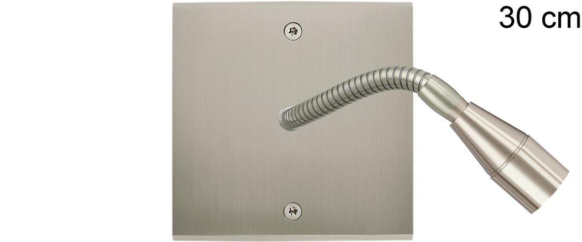 MODELEC - Façade Confidence Laiton Nickel Satine Simple Liseuse Fine 30