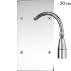 MODELEC - Façade Confidence Laiton Chrome Double Verticale Liseuse Fine 20