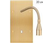 MODELEC - Façade Confidence Laiton Brosse Double Verticale Liseuse Fine20 + B1