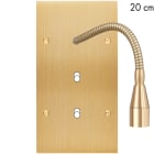 MODELEC - Façade Confidence Laiton Brosse Double Verticale Liseuse Fine20+ B1 B1 Aligne