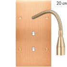 MODELEC - Façade Confidence Laiton Cuivre Satine Double Vert Liseuse Fine20+ B1 B1 Align