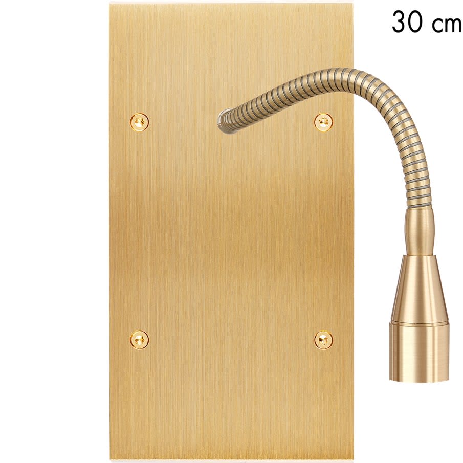 MODELEC - Façade Confidence Laiton Brosse Double Verticale Liseuse Fine 30