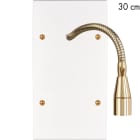 MODELEC - Façade Confidence Laiton Blanc Email Double Verticale Liseuse Fine 30