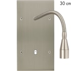 MODELEC - Façade Confidence Laiton Nickel Satine Double Verticale Liseuse Fine 30 + B1