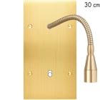 MODELEC - Façade Confidence Laiton Satine Double Verticale Liseuse Fine 30 + B1