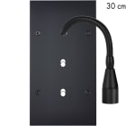 MODELEC - Façade Confidence Laiton Noir Mat Double Verticale Liseuse Fine30+ B1 B1 Aligne