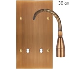 MODELEC - Façade Confidence Laiton Vieux Bronze Double Verticale Liseuse Fine 30 + B2
