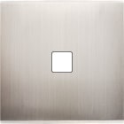 MODELEC - Façade Confidence laiton Nickel-Sat simple pour 1 bouton damier carré, magn