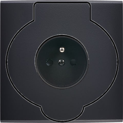 MODELEC - Façade Confidence Laiton Noir Mat Simple Prise De Sol