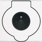 MODELEC - Façade Confidence Laiton Blanc Simple Prise De Sol