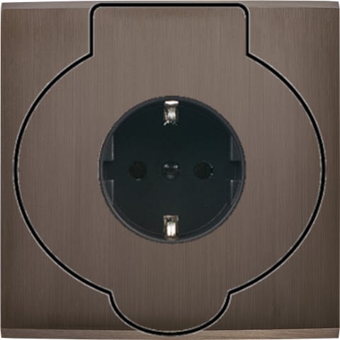 MODELEC - Façade Confidence Laiton Canon De Fusil Simple Prise Sol Pck