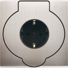 MODELEC - Façade Confidence Laiton Nickel Satine Simple Prise Sol Pck