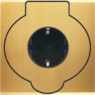 MODELEC - Façade Confidence Laiton Satine Simple Prise Sol Prise 2P+Tk