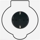 MODELEC - Façade Confidence Laiton Blanc Email Simple Prise Sol Pck