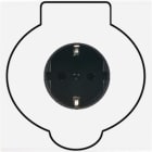 MODELEC - Façade Confidence Laiton Blanc Email Simple Prise Sol Pck