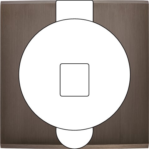 MODELEC - Façade Confidence Laiton Canon De Fusil Simple Prise Sol M1-U1