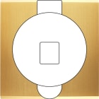 MODELEC - Façade Confidence Laiton Satine Simple Prise Sol M1-U1