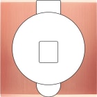 MODELEC - Façade Confidence Laiton Cuivre Satine Simple Prise Sol M1-U1