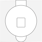 MODELEC - Façade Confidence Laiton Blanc Email Simple Prise Sol M1-U1