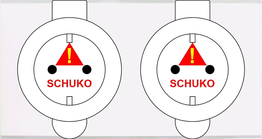 MODELEC - Façade Confidence Laiton Blanc Double Prise De Sol PCK Pck