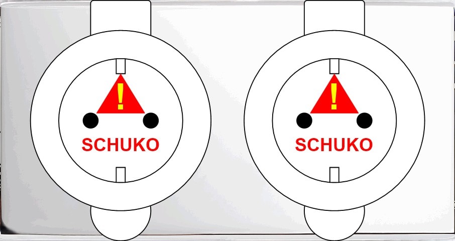 MODELEC - Façade Confidence Laiton Chrome Miroir Double Prise De Sol PCK Pck