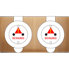 MODELEC - Façade Confidence Laiton Vieux Bronze Double Prise De Sol PCK Pck