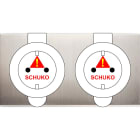 MODELEC - Façade Confidence Laiton Nickel Satine Double Prise De Sol PCK Pck