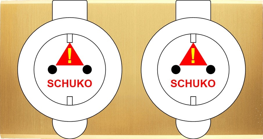 MODELEC - Façade Confidence Laiton Satine Double Prise De Sol PCK Pck