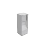 MODELEC - Borne de jardin Inox IP55 BUBOX BOJA Blanc Mat 23CM + Prise 2P+T franco-belge