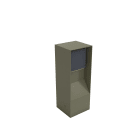 MODELEC - Borne de jardin Inox IP55 BUBOX BOJA Vert sauge 23CM + Prise 2P+T franco-belge
