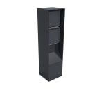 MODELEC - Borne de jardin Inox IP55 BUBOX BOJA Anthracite 33CM + 2x prise Witty + piquet