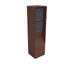 MODELEC - Borne de jardin Inox IP55 BUBOX BOJA Corten 33CM + 2x Adaptateur 45x45 + piquet