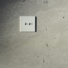 MODELEC - Façade Hitera Terrazzo Blanc Prise De Courant Simple Italie Magnétique