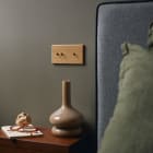 MODELEC - Façade Hitera Chene Clair Triple Verticale PC 1 Media 1 Media