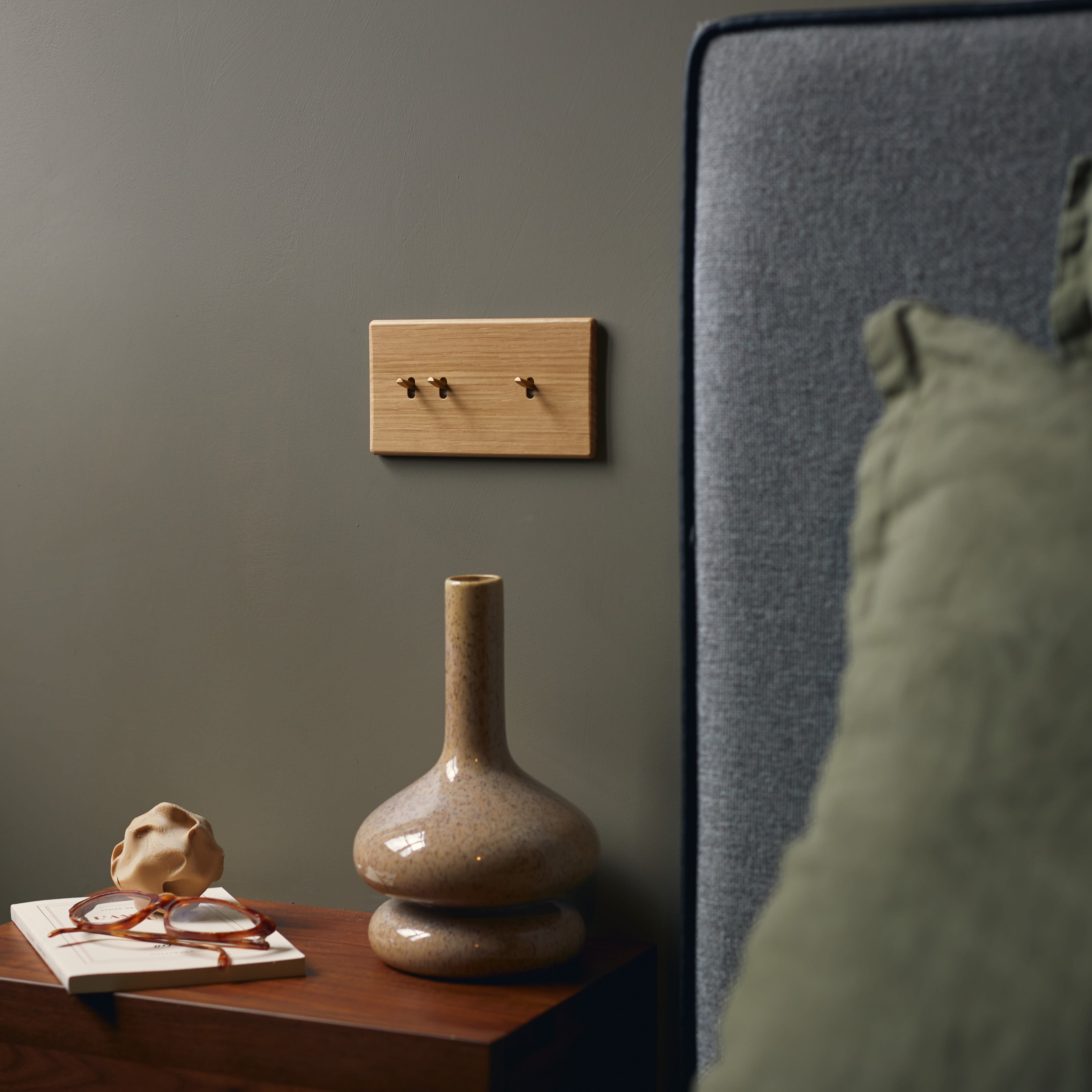 MODELEC - Mécanisme Volet Roulant Poussoir Dore Support Blanc Pour Hitera Façade 3 Modul