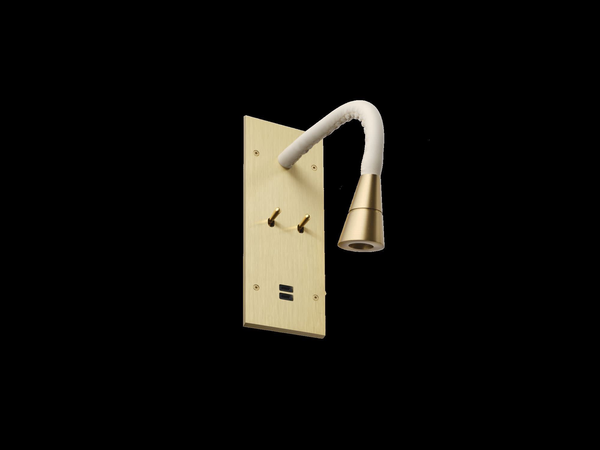 MODELEC - Gainage Cuir Beige Pour Liseuses Confidence à Flexible 20Cm