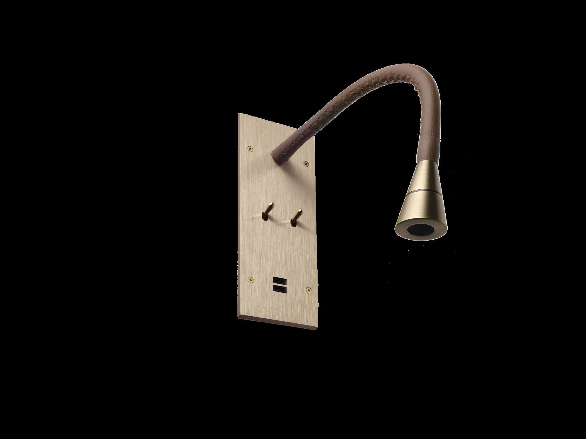 MODELEC - Gainage Cuir Marron Pour Liseuses Confidence à Flexible 30Cm