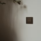 MODELEC - Façade Aluminium Ivoire Mat Bouton plat pour Variateur Bluetooth magnétique