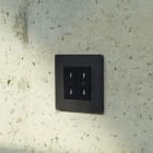 MODELEC - Mécanisme Prise Double Italienne Bipasso 110-220V Noir Pour Confidence Et M