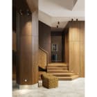 MODELEC - Façade Confidence Laiton Brossé Simple Balise de sol magnétique