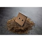 MODELEC - Façade Confidence Laiton Nickel Satine Double Horizontale P1 P2 à Vis