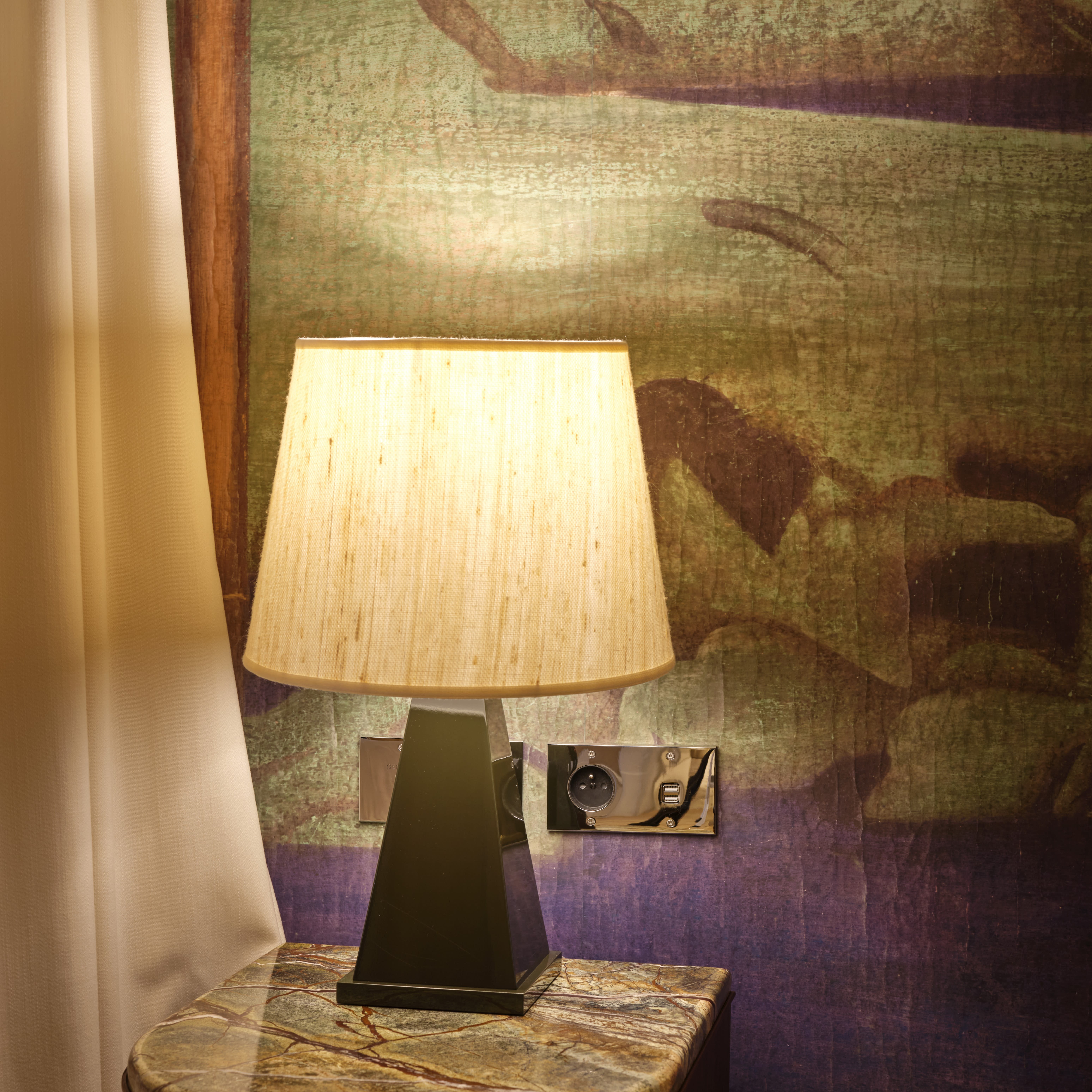 MODELEC - Façade Confidence Laiton Chrome Miroir Double Horizontale B1+Led B2+Led Magnet