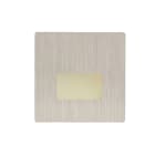 MODELEC - Façade "M" Nickel Brossé Simple Balise de sol magnétique