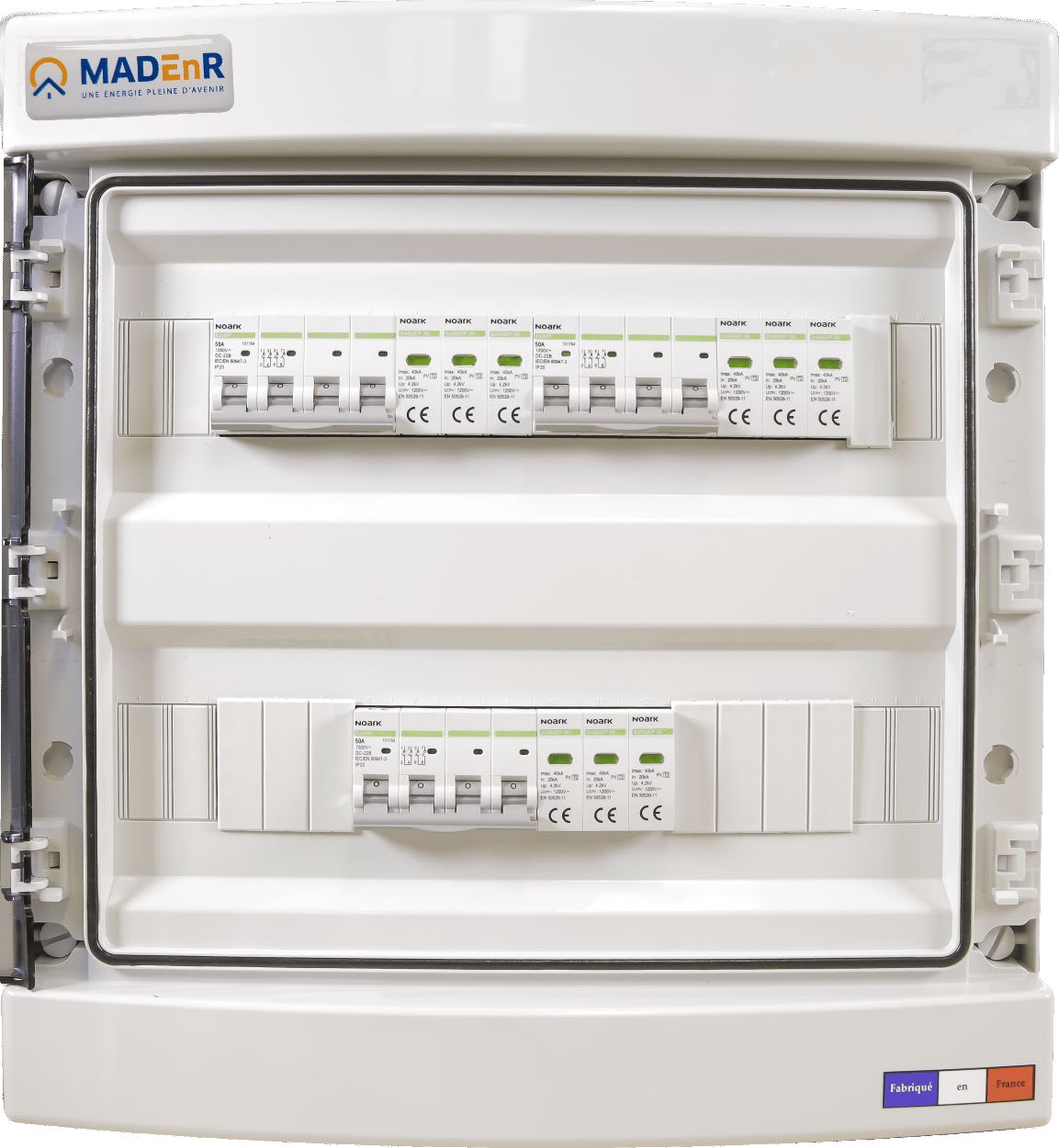 Madenr - Coffret PV 1000VDC 3MPPT 2 Strings 3 intersectionneurs avec parafoudre bobine Mx