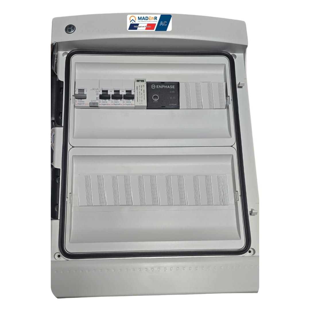Madenr - Coffret AC Mono micro ond Enph 3kW (C20) 1QR inclus C2/C20 place Envoy LG 30mA