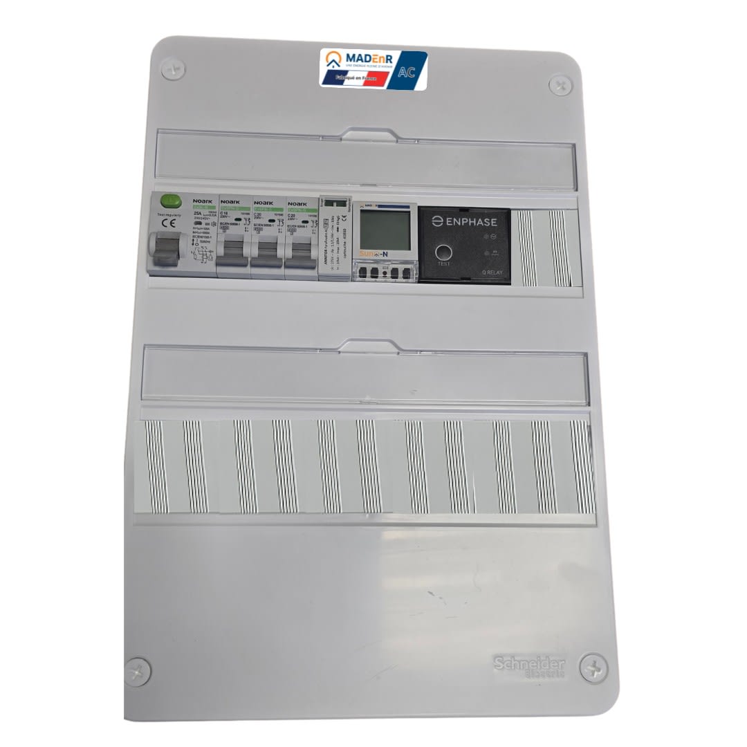 Madenr - Coffret GTL AC Mono micro ond Enphase 3kW (C20) 1QR inclus C2/C20 SunO-N 30mA