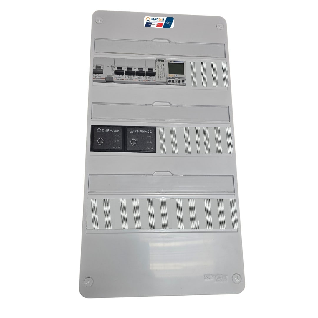 Madenr - Coffret GTL AC Mono micro ond Enph 6kW (2xC20) 2QR inclus C2/C20 SunO-N LG 30mA