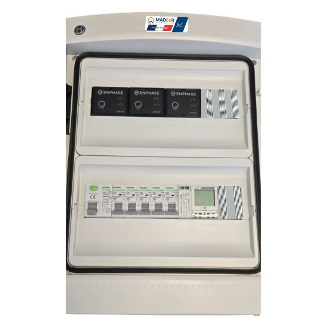 Madenr - Coffret AC Mono micro ond Enphase 9kW (3xC20) 3QR inclus C2/C20 SunO-N 30mA
